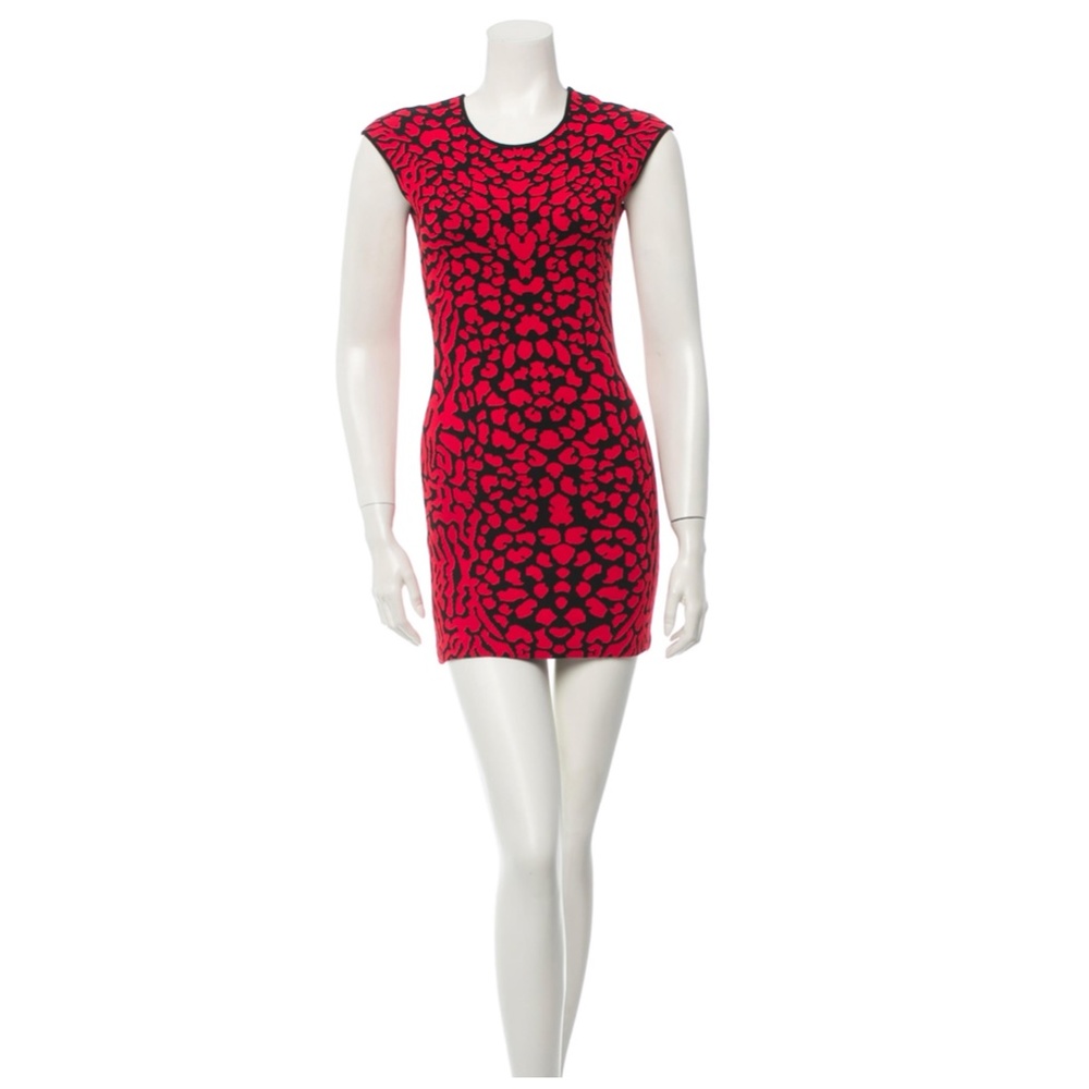 Sexy and super flattering red & black mini dress